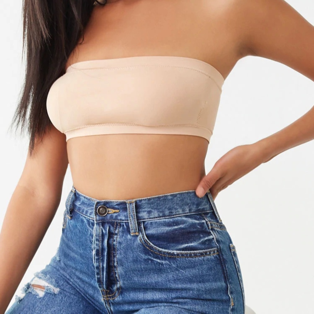 Pacsun nude ribbed bandeau